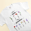 Birth Month Flower Gift For Grandma Personalized T-shirt & Hoodie - NTD21DEC23VA1