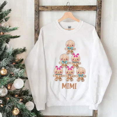 Personalized Sweatshirt For Mom/Nana - Custom Gingerbread Kids NTD21NOV23VA1