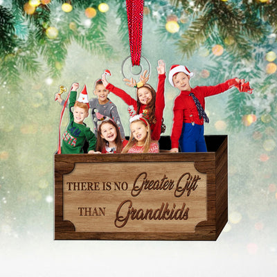 There Is No Greater Gift Than Grandkids - Personalized Custom Photo Ornament - NTD22NOV23VA2