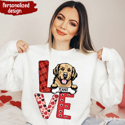Love Dog Pet Personalized Sweatshirt - NTD23JAN24TT2
