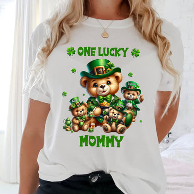 Saint Patrick Day - Personalized Bear Grandma White T Shirt and Hoodie - NTD25JAN24VA1