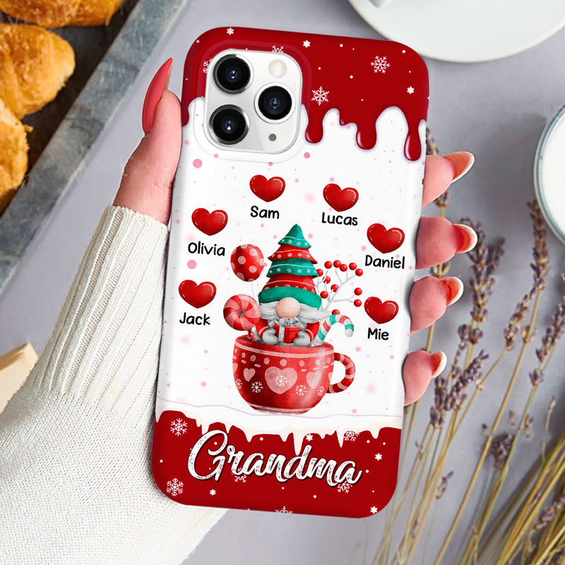 Discover Grandma Gnome Christmas - Personalized Phonecase