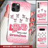 Pinky Vibe Love Being Called Grandma Mom Butterfly Kids Personalized Phone Case NVL05JAN24NY1