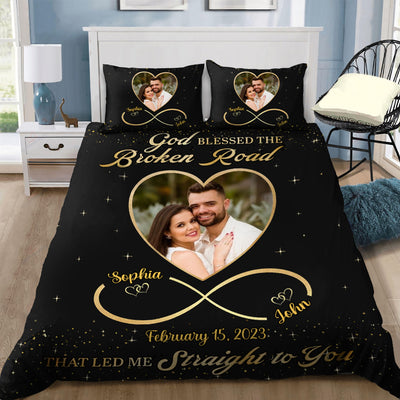 Custom Photo I Love You Forever And Always - Couple Personalized Custom Bedding Set - Gift For Husband Wife, Anniversary NVL06DEC23TT2