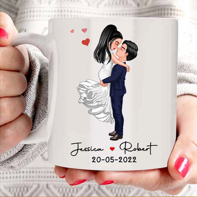 In My Engaged Era Couple Proposal Engagement Gift Personalized Mug NVL10JAN24TT1