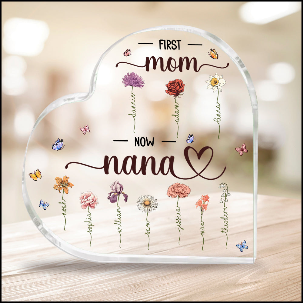 First Mom Now Grandma - Personalized Acrylic Plaque NVL11MAR24TT1