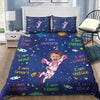 Kid Affirmations I Am Kind Smart Loved Astronaut - Personalized Photo Bedding Set NVL13DEC23TT1