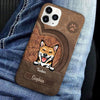 Dog Personalized Phone case, Personalized Gift for Dog Lovers, Dog Dad, Dog Mom NVL15FEB24TT1