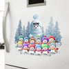 Christmas Blue Vibe Snowman Grandma Mom Colorful Kids Personalized Sticker Decal NVL16NOV23VA1