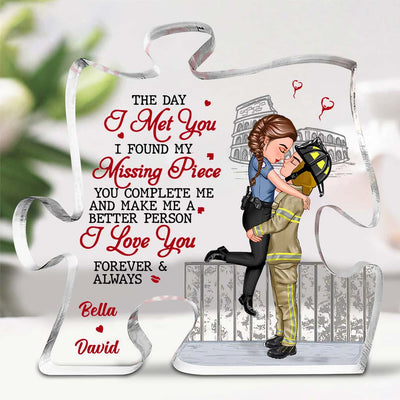 I Love You Forever And Always - Couple Personalized Shaped Acrylic Plaque - Gift For Husband Wife, Anniversary NVL16OCT23TT3