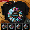 Personalized Tie Dye Leopard Sparkling Sunflower Shirt - Gifts For grandma NVL20MAR24VA1