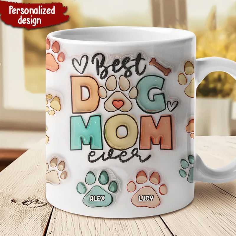 Discover Eat Drink And Be Merry - Dog & Cat Personalized Custom Inflated Mug - Christmas Gift For Pet Owners, Pet Lovers