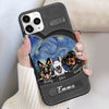 Starry Night Leather Pattern Custom Dogs Silicone Phone Case VTX02MAR24VA1