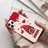 Valentine Gnome With Heart Kids Personalized Silicone Phone Case Gift For Grandma Nana Mom VTX03JAN24VA1