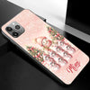 Pink Sky Snowman Grandma With Cute Little Snowman Kids Personalized Silicone Phone Case VTX04NOV23VA1