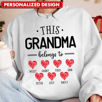 This Grandma Belongs To Personalized Sweatshirt VTX05FEB24TP1