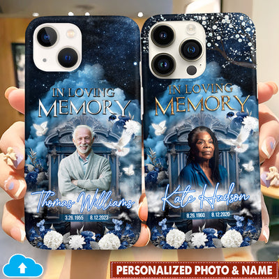 Custom Photo Night Sky Memorial Personalized Silicone Phone Case VTX05MAR24CT1