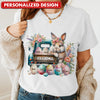 Easter Grandma Bunny In The Flower Truck Personalized T-shirt VTX05MAR24TP1