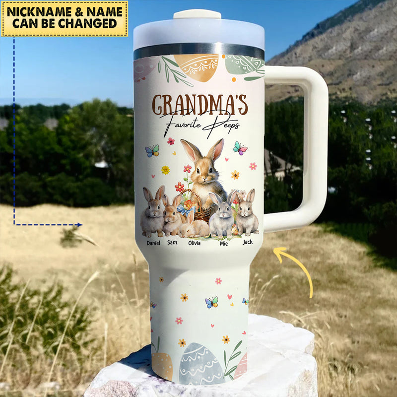 Discover Grandma's Favorite Peeps Personalized 40Oz Tumbler With Straw