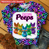 Mommy/ Grandma's Peeps Vibrant Color Leopard Pattern Personalized 3D T-shirt VTX16MAR24TP2