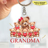 Grandma/ Mama Bear With Little Bear Kids Personalized Acrylic Keychain VTX14MAR24VA1