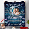 Love You To The Moon And Back Upload Photo Blanket Gift For Daughters VTX15DEC23NY2