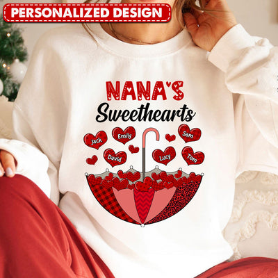 Nana's Sweethearts Personalized Sweatshirt VTX15JAN24TP1