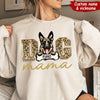 Dog Mama Glittery Leopard Pattern Personalized Sweatshirt VTX19JAN24TT4
