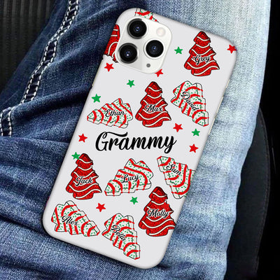 Christmas Tree Cakes Personalized Silicone Phone Case Gift For Grandma Mom VTX21NOV23TT2