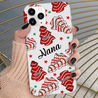 Christmas Tree Cakes Personalized Silicone Phone Case Gift For Grandma Mom VTX21NOV23TT2