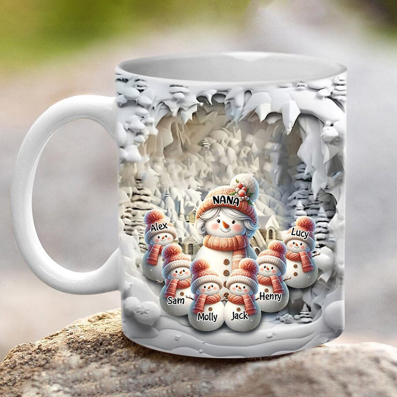 3D Santa Mug, Christmas Mug, 3D Santa Claus 11oz 15oz Coffee Cup 3D  Christmas Mug