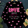 Love Being Called Grandma Pink Heart Pattern Personalized 3D Sweater VTX23JAN24VA2