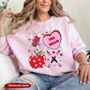 Valentine XOXO Teacher Personalized Sweatshirt VTX25JAN24NY1