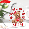 Mama Bear With Heart Kids Personalized Acrylic Plaque Mother's Day Gift VTX28FEB24CT2