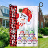 Cute Christmas Snowman Grandma Auntie Mom Welcomes Lovely Kids Personalized Flag LPL20OCT23TP4