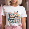 Easter Grandma Bunny In The Flower Truck Personalized T-shirt VTX05MAR24TP1