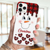 Cute Snowmy Grandma Mom Little Heart Kids Personalized Christmas Phone Case LPL13SEP23TP3
