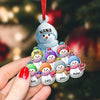 Christmas Snowman Grandma Mom With Grandkids Personalized Acrylic Ornament NVL19NOV23TP1