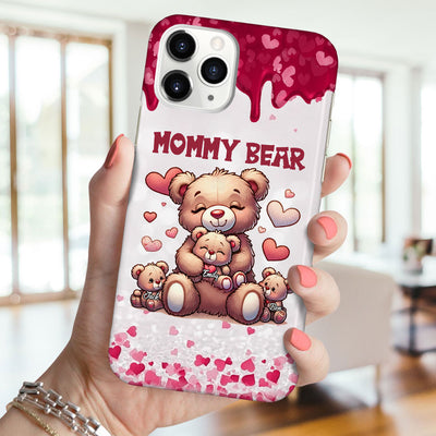 Grandma Bear With Cute Grandkids Personalized Phone case HTN15JAN24TP4