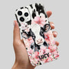 Pinky Flower Dairy Baby Cow Cattle Farm Personalized Phone Case LPL10JAN24TP1
