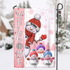 Cute Christmas Snowman Grandma Mom Welcomes Little Snowy Kids Personalized House Garden Flag LPL16NOV23TP3