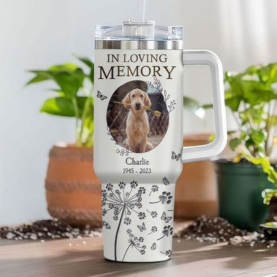 Personalized Memorial Pet Photo, You Were My Favorite Hello And My Hardest Goodbye Tumbler With Straw LPL12MAR24TP1
