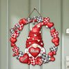 Valentine Sweet Gnome Nana Mom Heart Kids Personalized Wooden Sign LPL16JAN24TP1