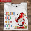 Vintage Legend Wife Mom Grandma Gnome Personalized Shirt NVL02MAR24NY3