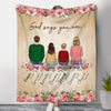 God says you are Family Personalized Fleece Blanket HTN12DEC23NY2 Fleece Blanket HumanCustom - Unique Personalized Gifts Made Just for You