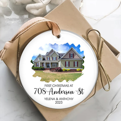 First Christmas At New House - Personalized Ornament - Christmas Gift - NTD07OCT23NY1