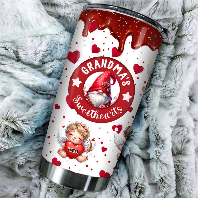 Gnome Personalized Valentine's Day Insulated Acrylic Tumbler