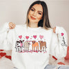 Valentine's Day Cow Country Heifer Lover Personalized Sweatshirt HTN20JAN24NY1