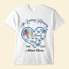 In Loving Memory Sparkling Heart Memorial Butterflies Personalized T-shirt & Hoodie VTX29FEB24NY1