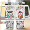 Grandma's Peeps Easter Bunny Personalized Tumbler With Straw HTN22JAN24NY1